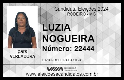 Candidato LUZIA NOGUEIRA 2024 - RODEIRO - Eleições