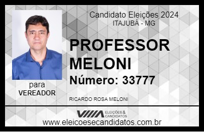 Candidato PROFESSOR MELONI 2024 - ITAJUBÁ - Eleições