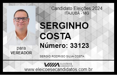 Candidato SERGINHO COSTA 2024 - ITAJUBÁ - Eleições