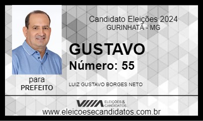 Candidato GUSTAVO 2024 - GURINHATÃ - Eleições