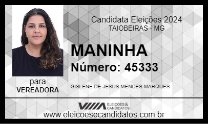 Candidato MANINHA 2024 - TAIOBEIRAS - Eleições