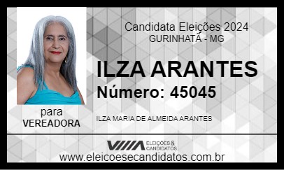 Candidato ILZA ARANTES 2024 - GURINHATÃ - Eleições