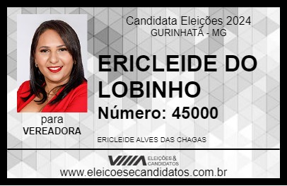 Candidato ERICLEIDE DO LOBINHO 2024 - GURINHATÃ - Eleições