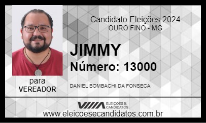 Candidato JIMMY 2024 - OURO FINO - Eleições