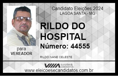 Candidato RILDO DO HOSPITAL 2024 - LAGOA SANTA - Eleições