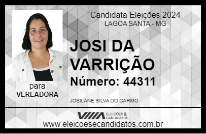 Candidato JOSI DA VARRIÇÃO 2024 - LAGOA SANTA - Eleições