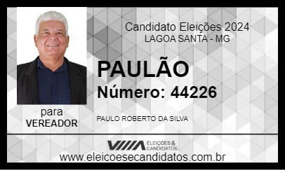 Candidato PAULÃO 2024 - LAGOA SANTA - Eleições