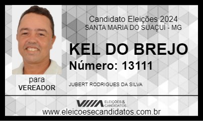 Candidato KEL DO BREJO 2024 - SANTA MARIA DO SUAÇUÍ - Eleições