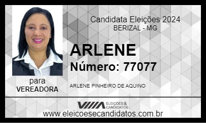 Candidato ARLENE 2024 - BERIZAL - Eleições