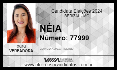 Candidato NÉIA 2024 - BERIZAL - Eleições