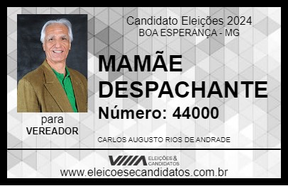 Candidato MAMÃE DESPACHANTE 2024 - BOA ESPERANÇA - Eleições