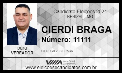 Candidato CIERDI BRAGA 2024 - BERIZAL - Eleições