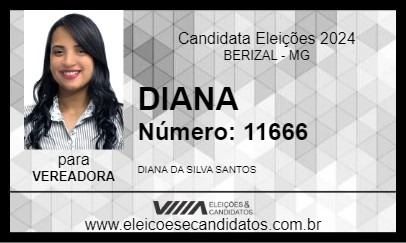 Candidato DIANA 2024 - BERIZAL - Eleições