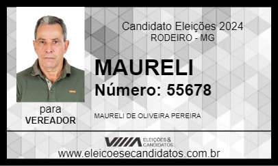 Candidato MAURELI 2024 - RODEIRO - Eleições