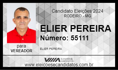 Candidato ELIER PEREIRA 2024 - RODEIRO - Eleições