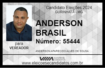 Candidato ANDERSON BRASIL 2024 - GURINHATÃ - Eleições