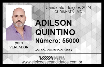 Candidato ADILSON QUINTINO 2024 - GURINHATÃ - Eleições