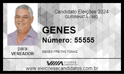 Candidato GENES 2024 - GURINHATÃ - Eleições