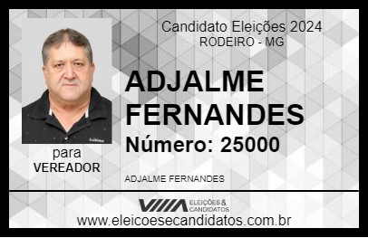 Candidato ADJALME FERNANDES 2024 - RODEIRO - Eleições