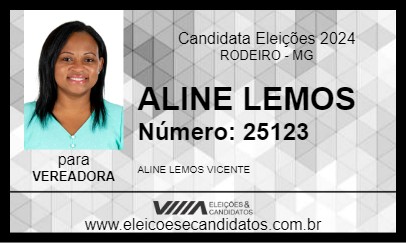 Candidato ALINE LEMOS 2024 - RODEIRO - Eleições