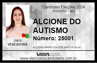 Candidato ALCIONE DO AUTISMO 2024 - RODEIRO - Eleições