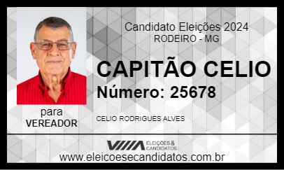 Candidato CAPITÃO CELIO 2024 - RODEIRO - Eleições