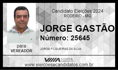 Candidato JORGE GASTÃO 2024 - RODEIRO - Eleições