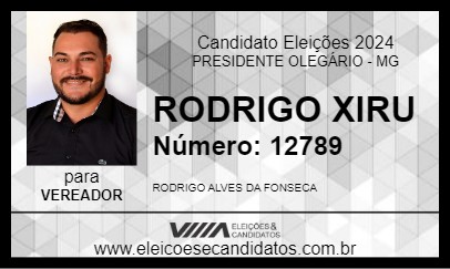 Candidato RODRIGO XIRU 2024 - PRESIDENTE OLEGÁRIO - Eleições