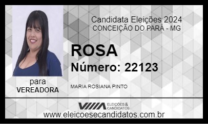 Candidato ROSA 2024 - CONCEIÇÃO DO PARÁ - Eleições