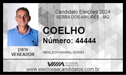 Candidato COELHO 2024 - SERRA DOS AIMORÉS - Eleições