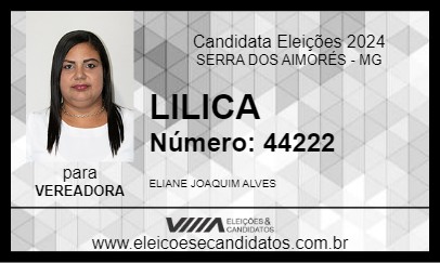 Candidato LILICA 2024 - SERRA DOS AIMORÉS - Eleições