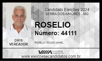 Candidato ROSELIO 2024 - SERRA DOS AIMORÉS - Eleições