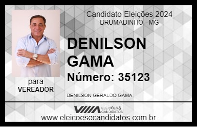 Candidato DENILSON GAMA 2024 - BRUMADINHO - Eleições