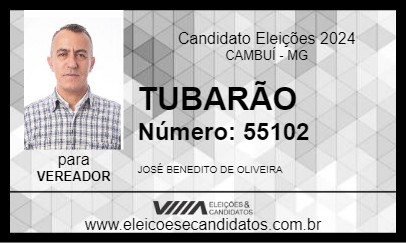 Candidato TUBARÃO 2024 - CAMBUÍ - Eleições