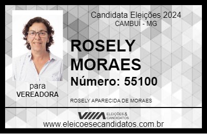 Candidato ROSELY MORAES 2024 - CAMBUÍ - Eleições