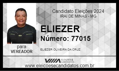 Candidato ELIEZER  2024 - IRAÍ DE MINAS - Eleições