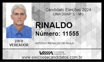 Candidato RINALDO 2024 - LIMA DUARTE - Eleições