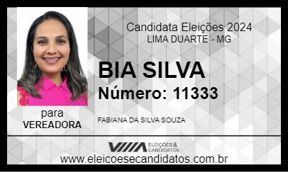 Candidato BIA SILVA 2024 - LIMA DUARTE - Eleições