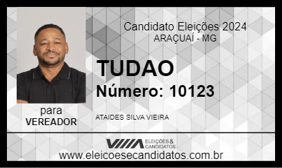 Candidato TUDAO 2024 - ARAÇUAÍ - Eleições