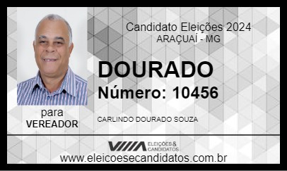 Candidato DOURADO 2024 - ARAÇUAÍ - Eleições