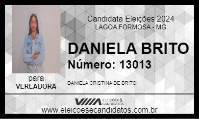 Candidato DANIELA BRITO 2024 - LAGOA FORMOSA - Eleições