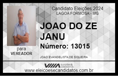 Candidato JOAO DO ZE JANU 2024 - LAGOA FORMOSA - Eleições