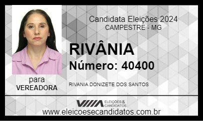 Candidato RIVÂNIA 2024 - CAMPESTRE - Eleições