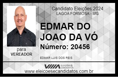 Candidato EDMAR DO JOAO DA VÓ 2024 - LAGOA FORMOSA - Eleições