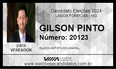 Candidato GILSON PINTO 2024 - LAGOA FORMOSA - Eleições