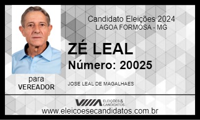 Candidato ZÉ LEAL 2024 - LAGOA FORMOSA - Eleições