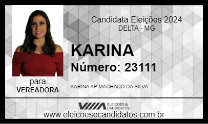 Candidato KARINA 2024 - DELTA - Eleições