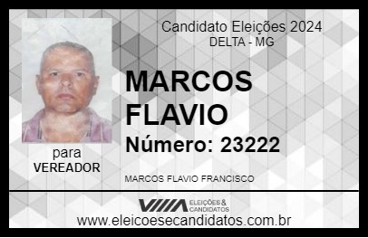 Candidato MARCOS FLAVIO 2024 - DELTA - Eleições