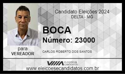 Candidato BOCA 2024 - DELTA - Eleições