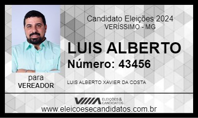 Candidato LUIS ALBERTO 2024 - VERÍSSIMO - Eleições